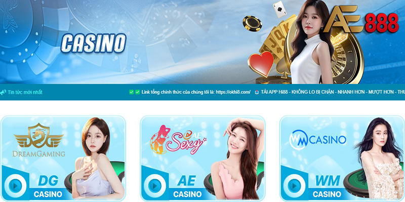 Casino AE888 - Những Cuộc Chơi Thưởng Cao Ngất Ngưởng